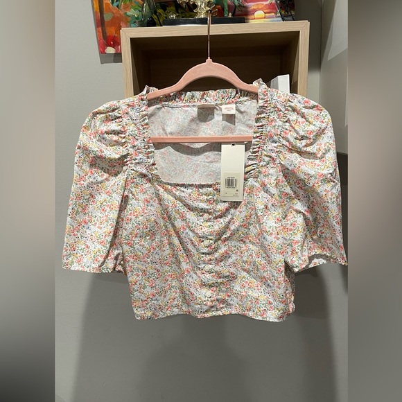 Levi’s Floral‎ Crop Top - Picture 1 of 5
